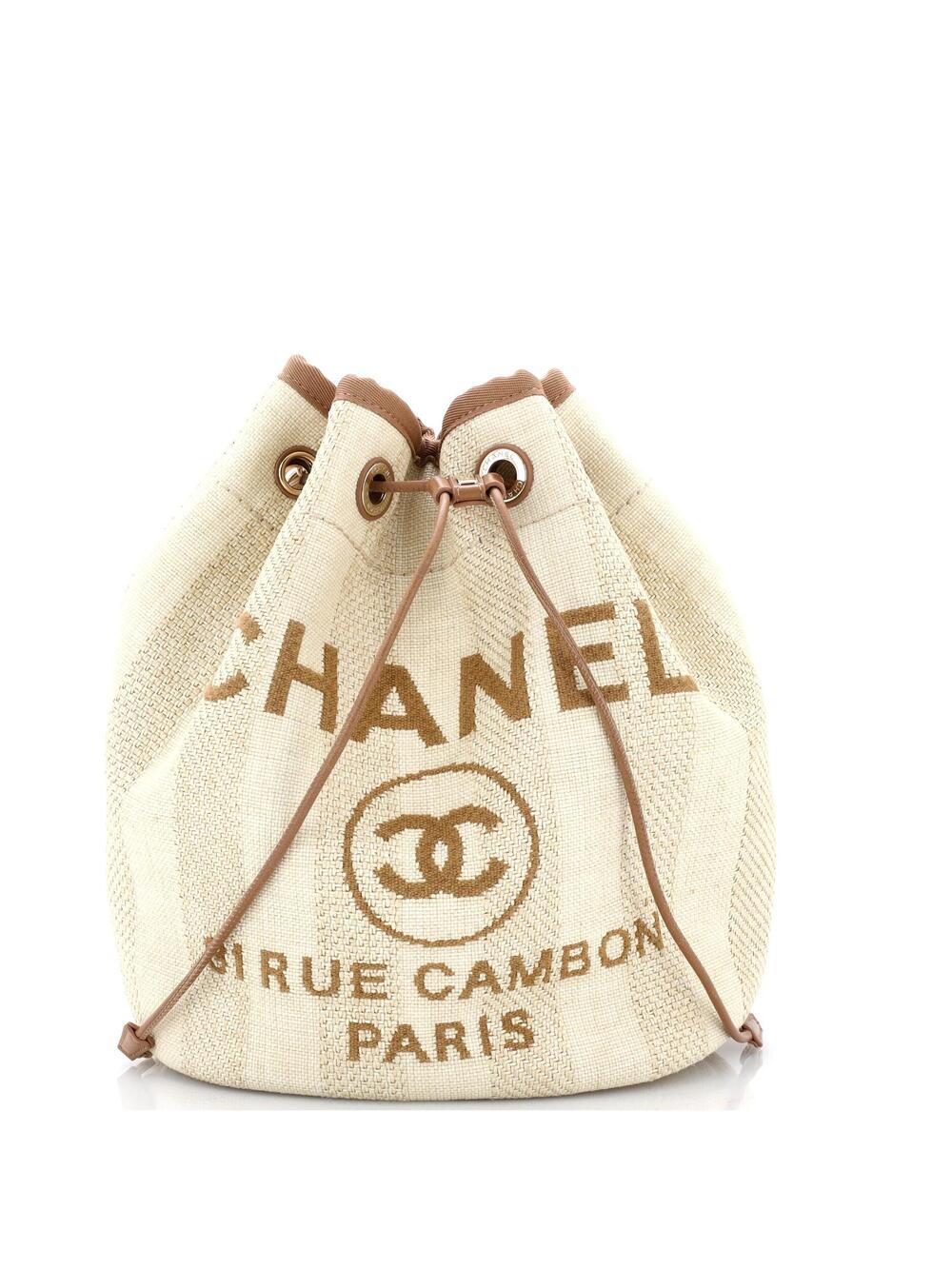 Chanel Deauville Drawstring Bucket Bag #299258C35B